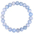 Blue Lace Agate Beaded Crystal Bracelet